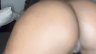 Black smacks large ebony booty, widens legs, and enjoys teat play (including 3rd nipp)