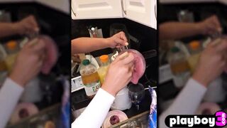 Tiny ebony mother I'd like to fuck Misty Stone drilled herself after that babe posed for Playboy