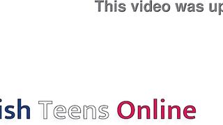 Breasty Brit Teen on her Screwing Machine