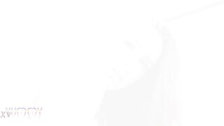 Choco milk Vol. three starring Lascivious floozy Jenifer ha-ha-ha swallowing four large loads after intensive double penetration and milk enemas