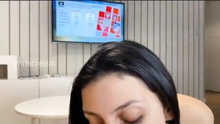 Football or me?! My girlfriend craves sex during the game and that babe asks for milk in her throat