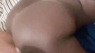 Bouncing her obese booty and juicy snatch on my cock