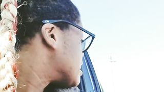 Black Barbie the Public Piss Whore Coudlnt Hold it Nomore! REAL VOYEUR PISS