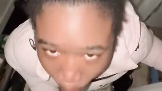 Black BBC Oral-sex ( I love when dad shoves it down my mouth )