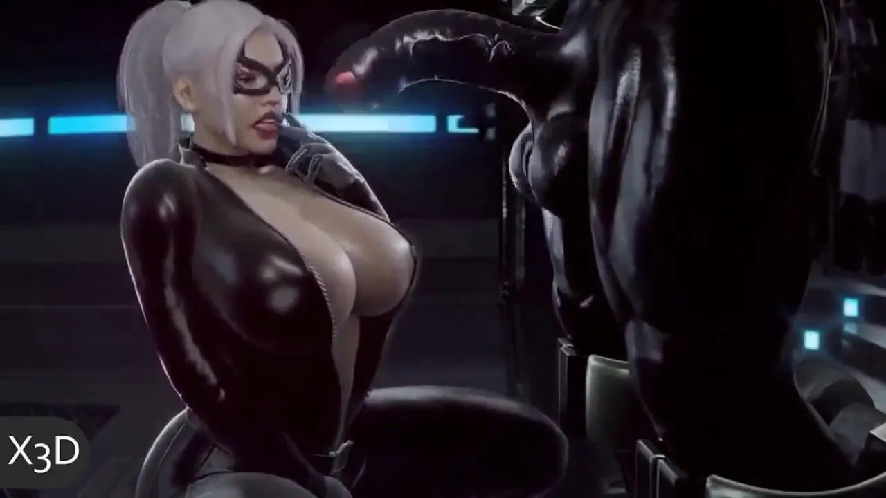 Free Xxx3Dx - Venom x Ebony Widow Porn Video - Ebony 8