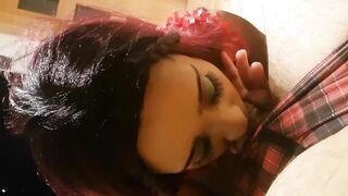 A worthwhile oral-sex makes Christmas pleased