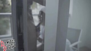 COOL BUTT AFRICAN LATIN CHICK SHANICE LUV PUTS ON A SHOW FOR THE HOTEL WHILST TAKING BBC ON A BALCONY - PREVIEW