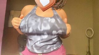 Playing with my large bazookas for u