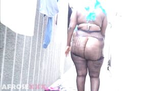 big beautiful woman floozy tasting a recent rod