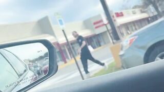 Quickie outside the store