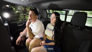 Colombian mother I'd like to fuck bangs a youthful guy with a BIGGEST ROD in the car - Juan Bustos ROAD