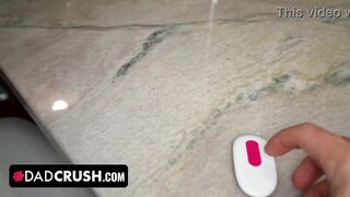 Stepdad Finds A Keychain With A Button. When That guy Begins Pressing It, His Stepdaughter Begins Groaning