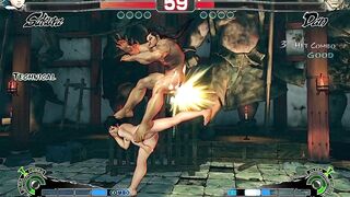 RYU vs CHUN LI - DAN vs SAKURA - HEARTLESS RYU vs DECAPRE - STREET FIGHTER 4 ULTRA ANIME