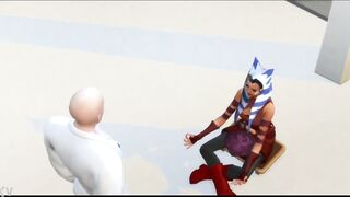 Ahsoka Tano large booty in meditation