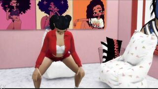 Penny Proud large booty clapped from behind