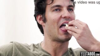 Sly roommate seduces porn junkie black mother I'd like to fuck for interracial sex