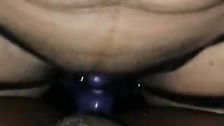 Ebony Pegging her BF