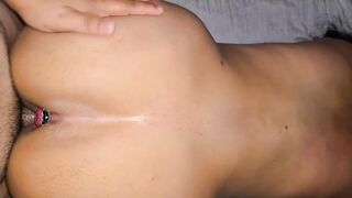 Doggy style Plug anal en mi culo!