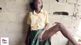 hot teen student caught masturbating around the bush