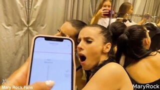 Playing in LovenseLush with my girlfriend in public