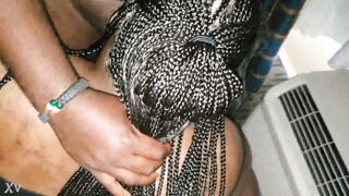 Large Gurl enjoying some priceless beef