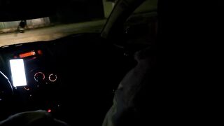 Girlfriend in Heels Bangs Stranger Outdoors in a Car