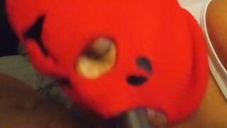 Ski mask fellatio