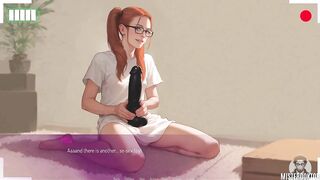 MILA AI #twenty • Large, ebony sextoy unfathomable inside her constricted, gushing juicy vagina