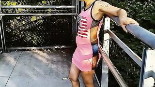 SOLO FEMALE PUBLIC PARK OUTSIDE