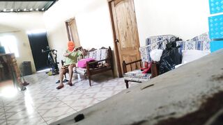 STEPMOTHER WAS RESTING ON A SOFA AND THEN THE STEPSON ARRIVES TO BANG HER LIKE ANY WENCH