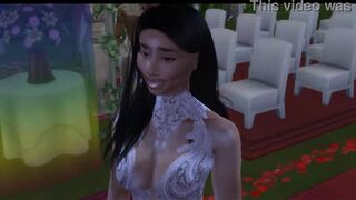 Lauren London black screwed at Wedding