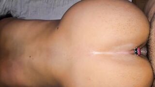 Doggy position Anal Plug in my Butt!!! Anal Sex