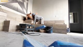 THE CONSTRUCTION MASON DIDN'T EVEN TAKE OFF HIS UNIFORM TO SCREW HIS BOSSES