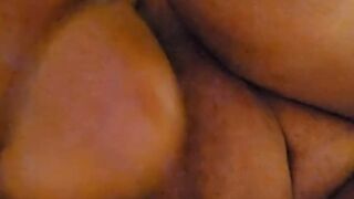 College big beautiful woman Black Showing Off Her Youthful Cunt and Large Melons