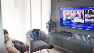 My stepbrother watches a lot of porn and I satisfy his want by letting him bang me in the butt indeed good.