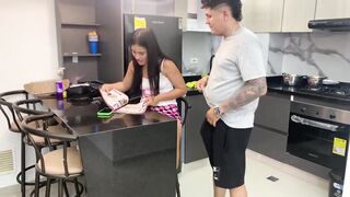 My cute stepsister is angry and I screw her booty actually hard to get rid of her anger.