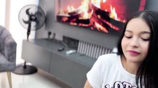 My cute stepsister gives me her virginity and lets me bang her hard until that babe squirts. H.L.