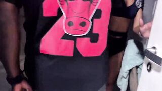 CARNIVAL POLICE ARREST MORENO TO CUM ON HIS SCHLONG