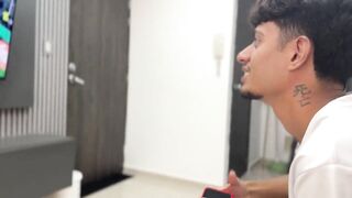 I take advantage of my superlatively good ally being careless for a pont of time to bang his cute stepsister hard and cum in her throat.