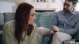 Large tits redhead mother I'd like to fuck teams up with her ebony bestie to screw her hubby