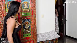 Girlfriend Mariana Martix and stepmom Silvana Lee bang a large dong