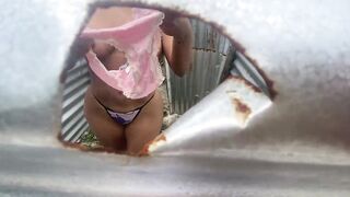 Picking up sweethearts in a beach cabin