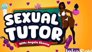 Teacher Angela Black with biggest melons screws her student and stepdad.