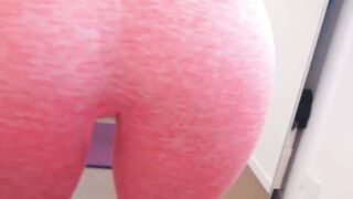 Cum in my yoga panties, cream on my pants. WHAT WILL THE TRAINER SAY?