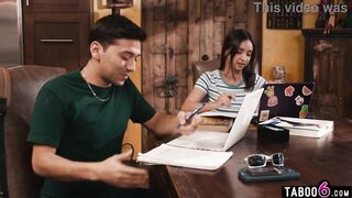 Large natural melons Colombian lesbo tries a large penis for a change and likes it