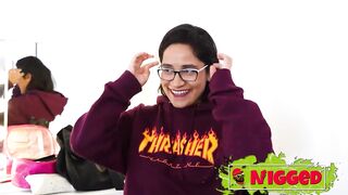 Lalin girl with natural bazookas wishes a lot of blacks to bang her at one time. Lana Villafuerte loves it hard!