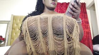 Black big beautiful woman Bouncing Her Corpulent Melons