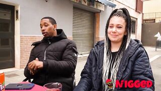 OLDER Chloe Laughable eats her 1ST EBONY ROD. We fulfill dreams!