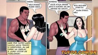 Sexy married woman screwing with the ebony dude after the barbecue!