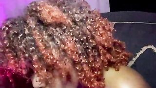 Stepsister went to couch out of wearing pants